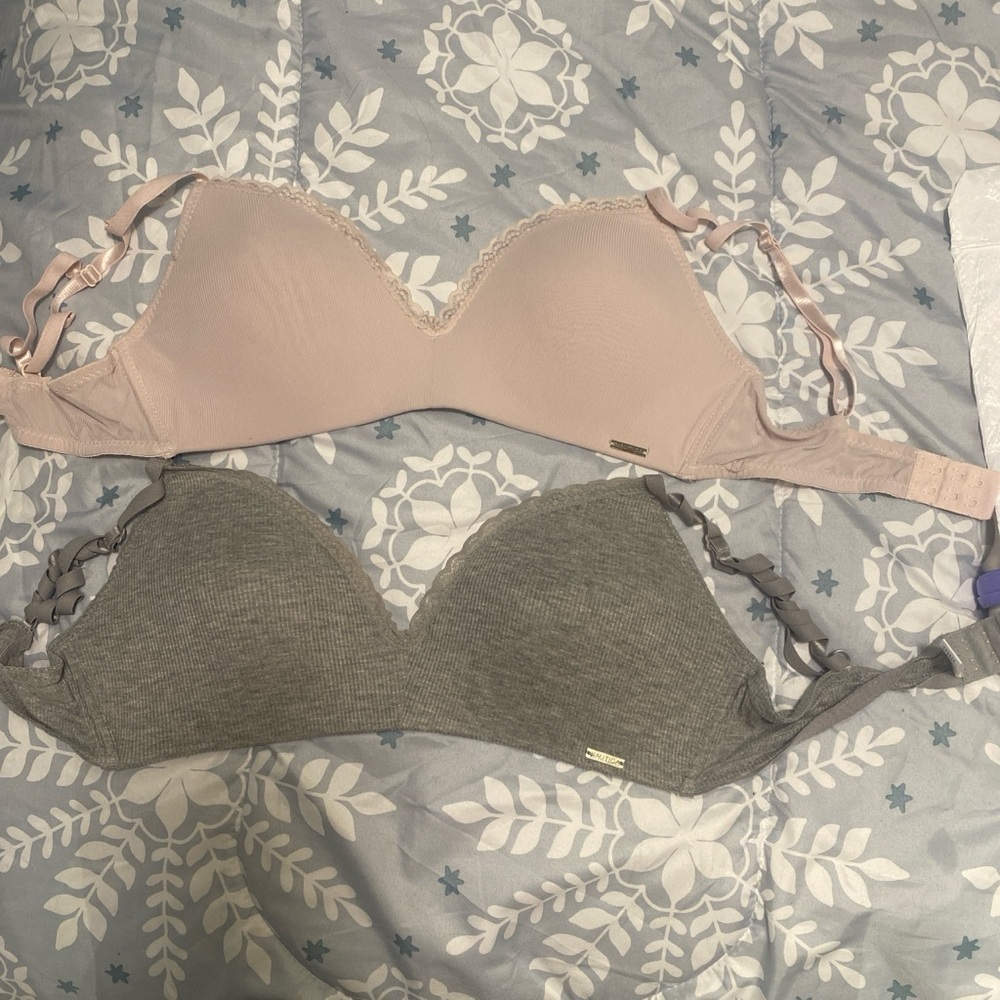 Nautica Women's Padded Bras - Blush and Charcoal